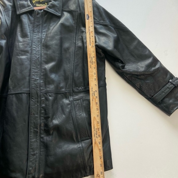 Raffaelo Golden Collection Men's Leather Coat / Jacket Size 44 Thermolite Lining - Picture 5 of 12